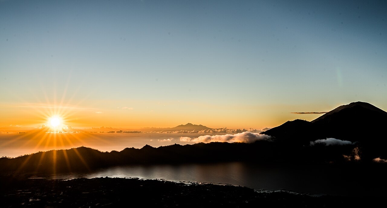 Sunrise seen from Mount Batur