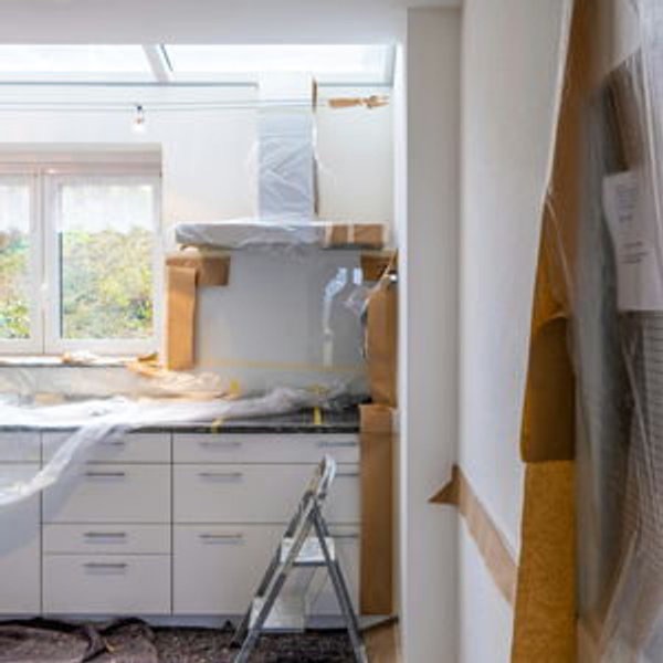 A kitchen in the middle of a renovation